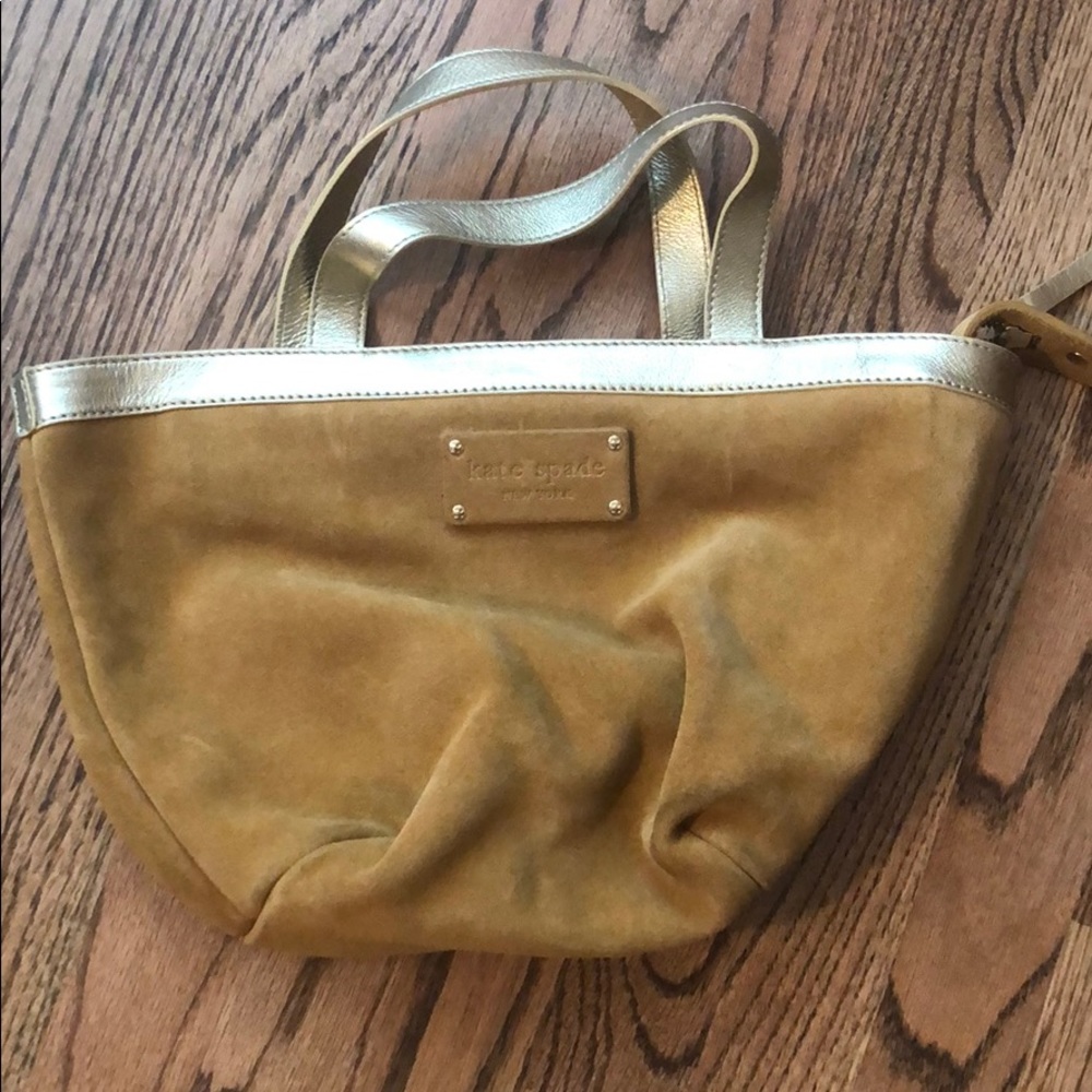 Camel Suede Kate Spade Purse